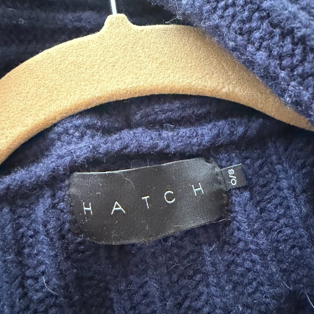 Hatch Navy Ribbed Cardigan - Picture 8 of 8